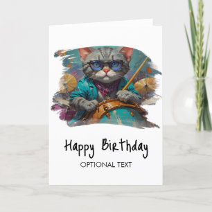 *~*キャックールトドラマーAP91お尻誕生日カード サンキューカード