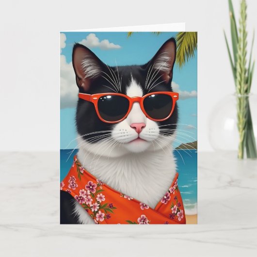 キャックールトハワイアンカ空白のード サンキューカード (正面)