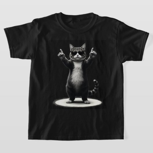 キャックールトロックダンサーティー | 動物おもしろい音楽ギフト Tシャツ (レイダウン)