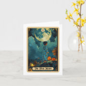 キャック、つまり、ブー、ダック、トリック・オア・トリート、 spooky ハロウィン カード (黄色い花)