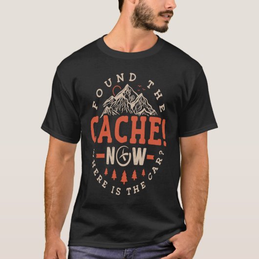 キャッシュが見つかった今どこ車の漂流 Tシャツ (正面)