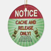 キャッシュとリリースのみ通知地痛 セラミックオーナメント (左)