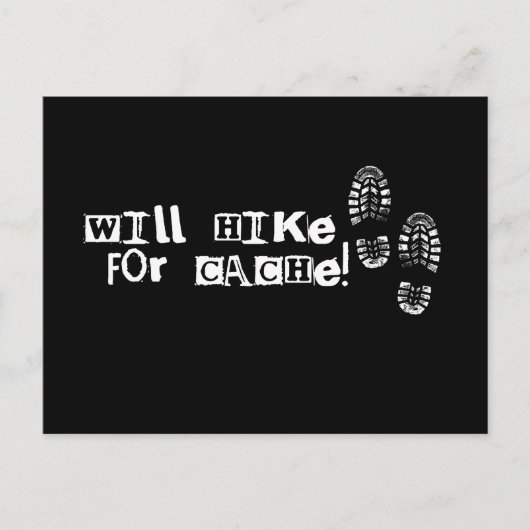 キャッシュのためにハイキングする! ポストカード (正面)