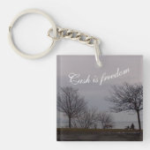 キャッシュはRoseWritesによる自由キーチェーン キーホルダー (正面)