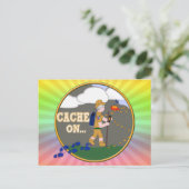 キャッシュをオン!おばあちゃんの白髪 ポストカード (スタンド正面)