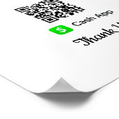 キャッシュアプリモバイル支払い |スキャンして支払う ポスター (角)