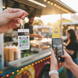 キャッシュアプリ&ベンモQRコードパーソナライズされたキーチェーン キーホルダー