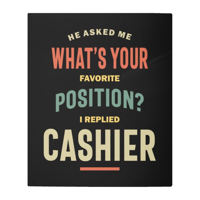 キャッシュジョブタイトルギフト メタルプリント (正面)