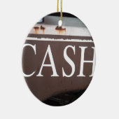 キャッシュトウトラックビンテージ車のサイン セラミックオーナメント (右)