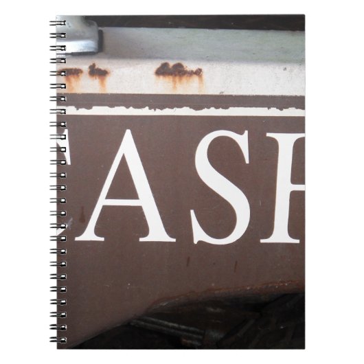 キャッシュトウトラックビンテージ車のサイン ノートブック (正面)