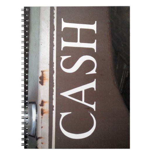 キャッシュトウトラックビンテージ車のサイン ノートブック (正面)