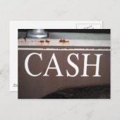 キャッシュトウトラックビンテージ車のサイン ポストカード (正面/裏面)