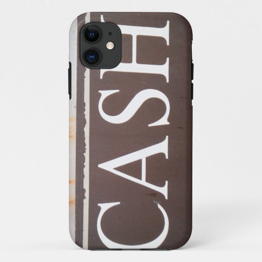 キャッシュトウトラックビンテージ車のサイン Case-Mate iPhoneケース (裏面)