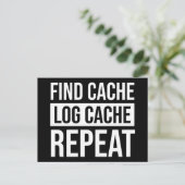 キャッシュログキャッシュリピートの検索 ポストカード (スタンド正面)