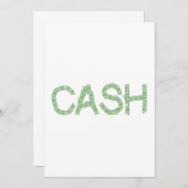 キャッシュワード 招待状 (正面/裏面)