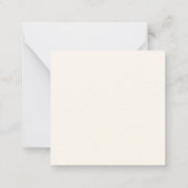 キャッスタイリッシュトボタニックイラストレーションパステカスタムル ノートカード (裏面)