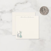 キャッスタイリッシュトボタニックイラストレーションパステカスタムル ノートカード (正面/裏面インサイチュ)