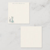 キャッスタイリッシュトボタニックイラストレーションパステカスタムル ノートカード (正面/裏面)