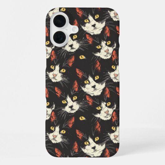 キャッスタイリッシュト顔 iPhoneケース (裏面)