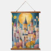 キャッスルお洒落ビレッジアートワーク 吊り下げ型タペストリー (正面)