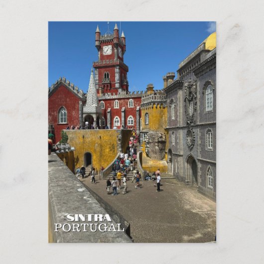キャッスルかわいらしシントラポルトガル写真旅行 シーズンポストカード (正面)