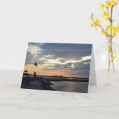 キャッスルアイランド上空のディナータイム カード (黄色い花)