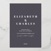 キャッスルイングリッシュマナーオールドチャーチデートを保存 箔招待状 (裏面)