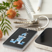 キャッスルウォーターカラーアートキーチェーン キーホルダー (正面右)