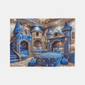 キャッスルエレガントレストプレイルームラグジュアリーベッド フリースブランケット (正面(横))