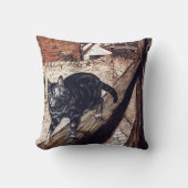 キャッスルキャットラッカムイラストレーション クッション (正面)