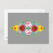 キャッスルキャナル伝統的フォークアート ポストカード (正面/裏面)