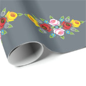 キャッスルキャナル伝統的フォークアート ラッピングペーパー (ロールコーナー)