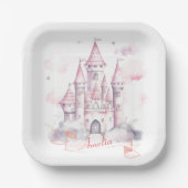 キャッスルキングダムプリンセス1st誕生日パーティー ペーパープレート (正面)