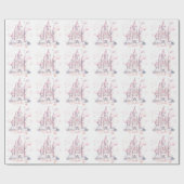 キャッスルキングダムプリンセス1st誕生日パーティー ラッピングペーパー (フラット)