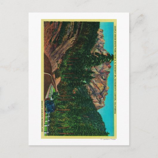 キャッスルクラッグ州パークからの米国99 ポストカード (正面)