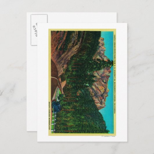 キャッスルクラッグ州パークからの米国99 ポストカード (正面/裏面)