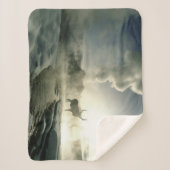 キャッスルゲイザーでのエルクサンライズシルエット シェルパブランケット (正面)