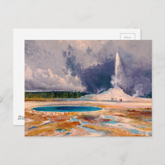 キャッスルゲイザーイエローストーン国立公園1874 ポストカード (正面/裏面)