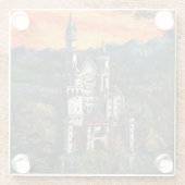 キャッスルシュロスノイシュワンシュタイン ガラスコースター (裏面)