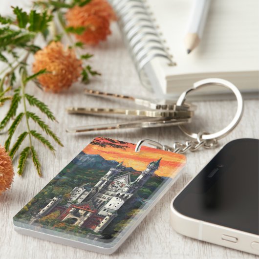 キャッスルシュロスノイシュヴァンシュタイン キーホルダー (正面右)