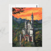 キャッスルシュロスノイシュヴァンシュタイン ポストカード (正面/裏面)