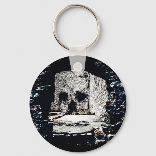 キャッスルスカル キーホルダー (正面)