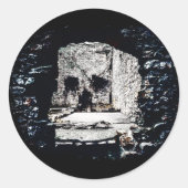 キャッスルスカル ラウンドシール (正面)