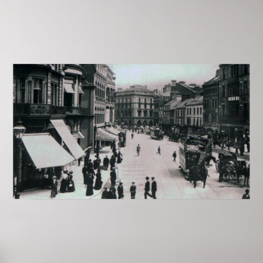 キャッスルスクエア、ベルファスト、c.1902 ポスター (正面)