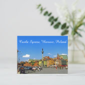 キャッスルスクエア、ワルシャワ、ポーランド ポストカード (スタンド正面)