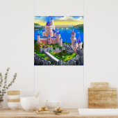 キャッスルデジタルファンタジーアートポスター#07 ポスター (キッチン)