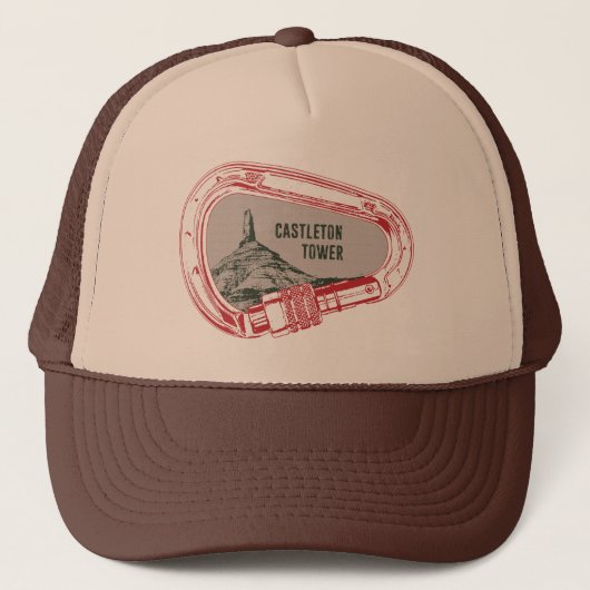 キャッスルトンタワー登山カラビナー キャップ (正面)