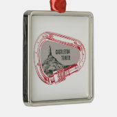 キャッスルトンタワー登山カラビナー メタルオーナメント (右)