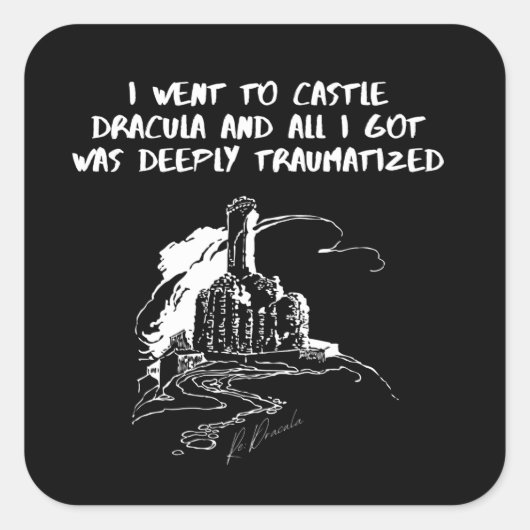 キャッスルドラキュラに行った スクエアシール (正面)