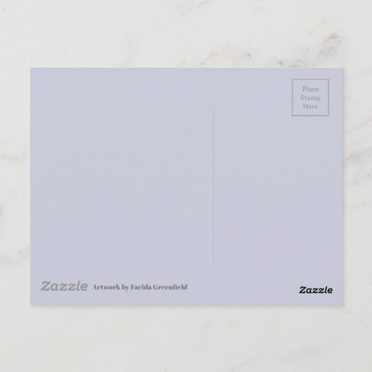 キャッスルハワードノースヨークシャー絵画ウォーターカラー ポストカード (裏面)